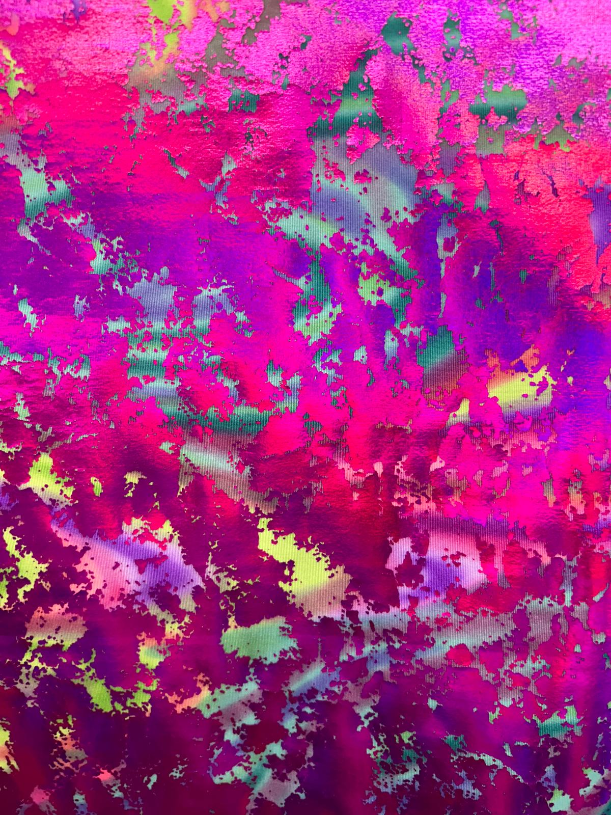 Hologram Foil Print Lycra