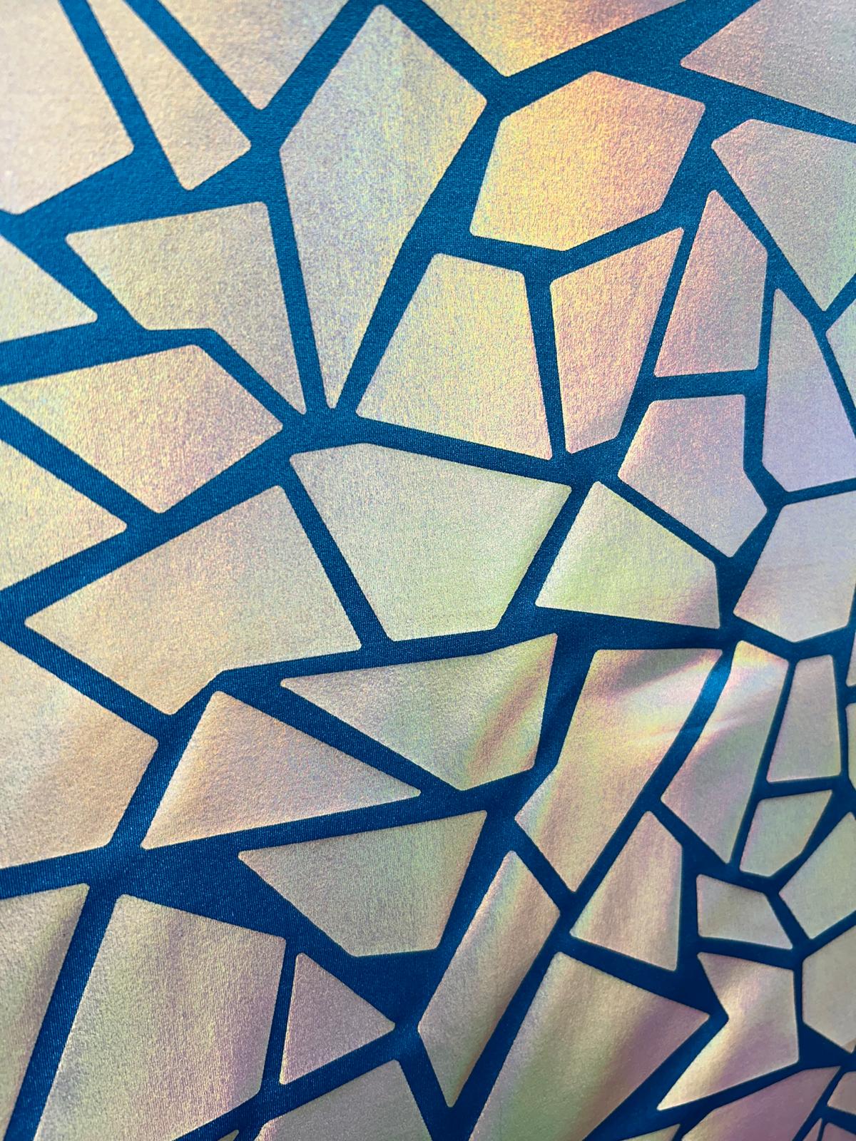 Hologram Foil Print Lycra