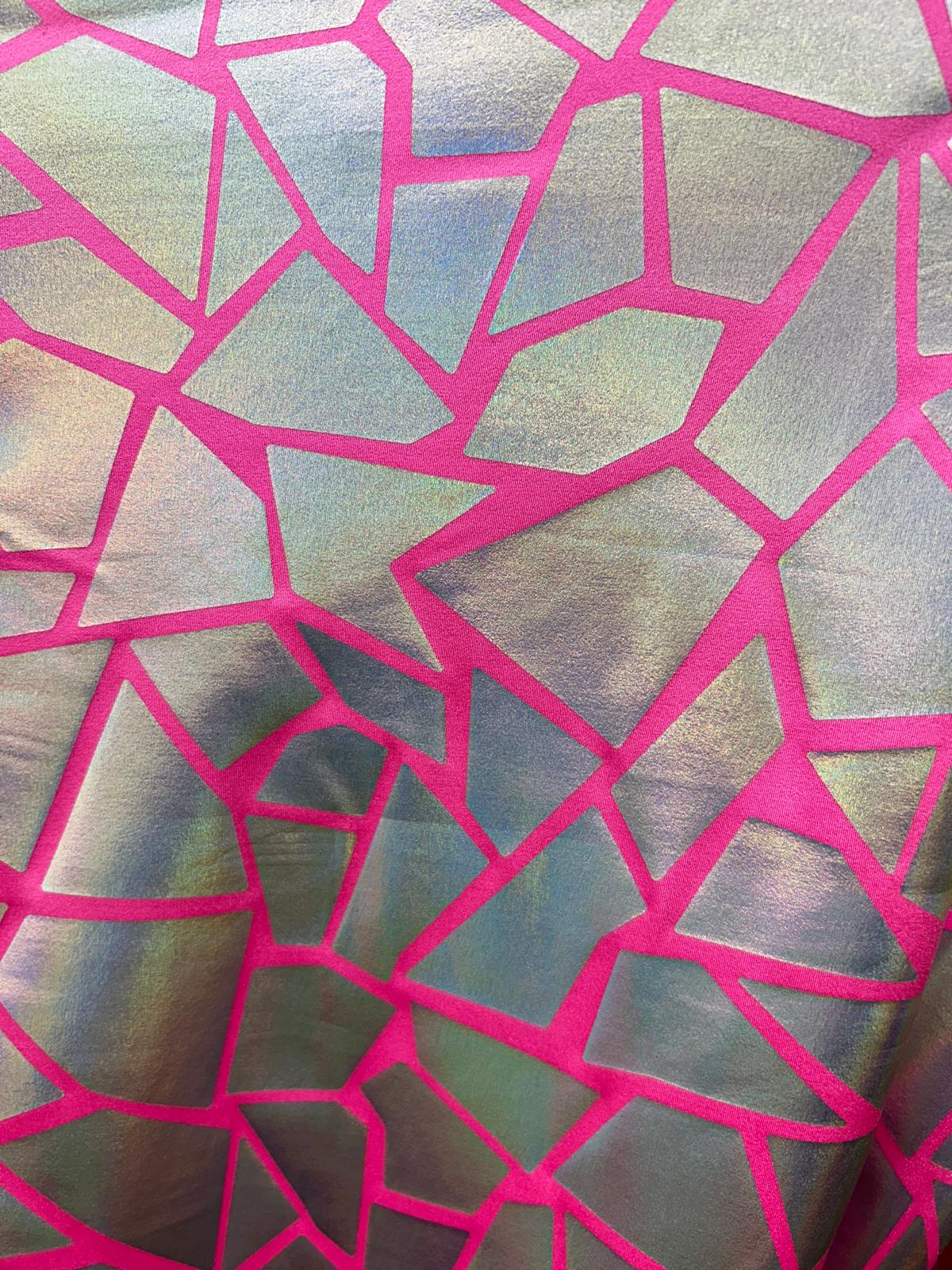Hologram Foil Print Lycra