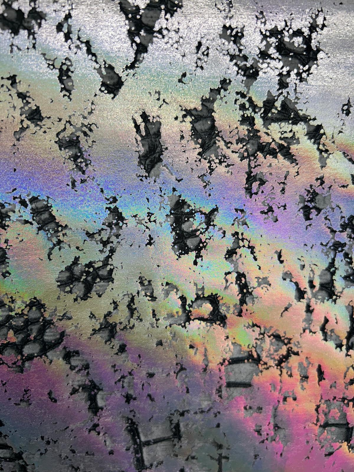 Hologram Foil Print Lycra