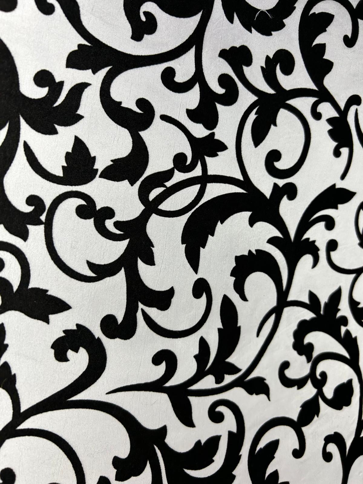 Flock Taffeta Damask