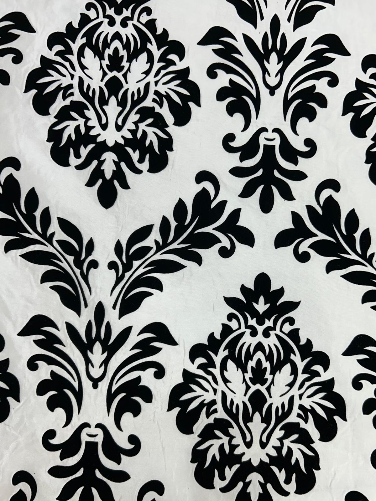 Flock Taffeta Damask