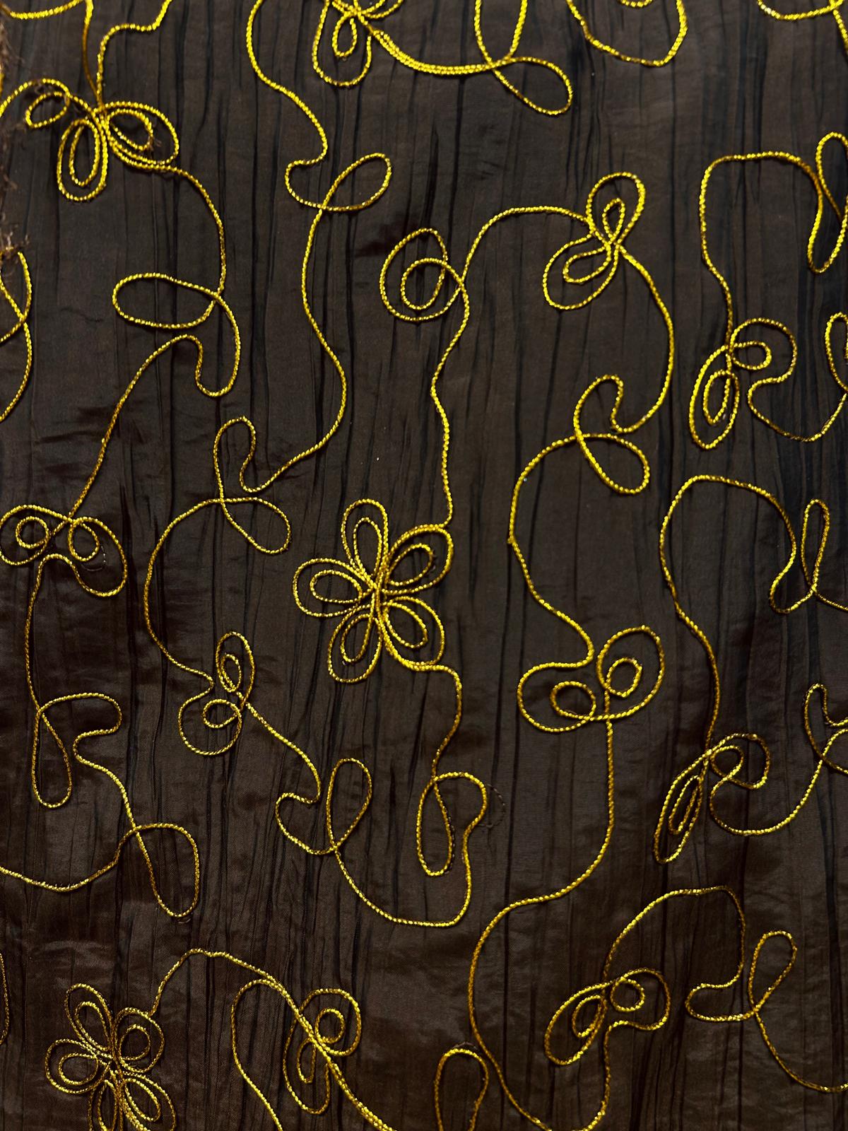 Embroidered Taffeta