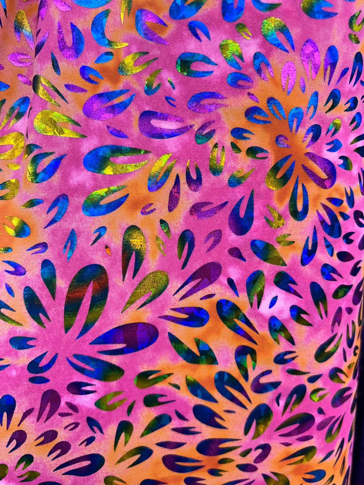 Holographic foil Lycra/Spandex