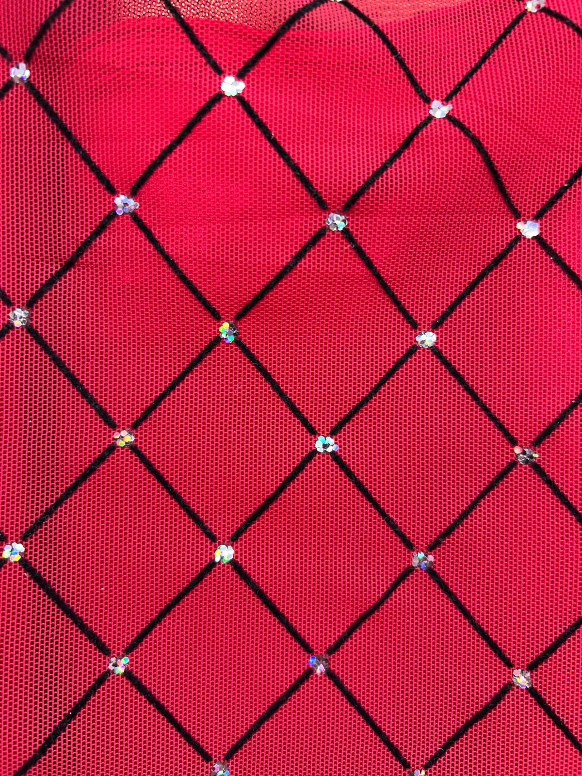 Diamond Stretch Mesh/Spandex