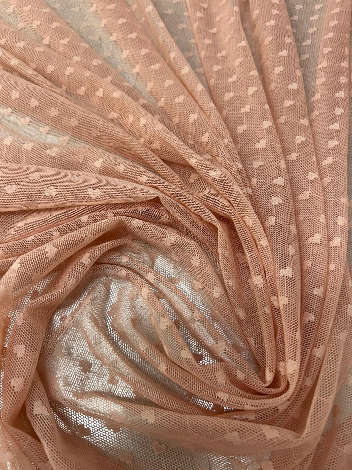 Polka-Dot Stretch Mesh & Heart Mesh Design