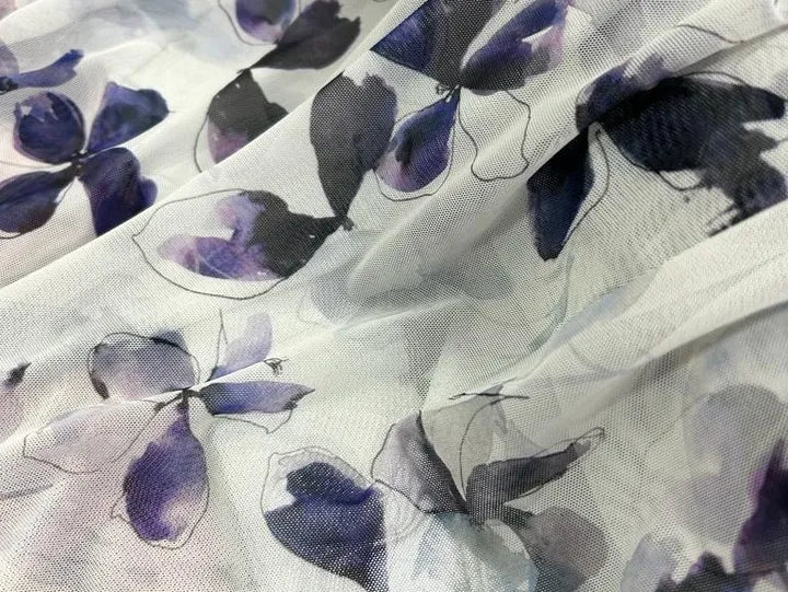 Flower Print Mesh
