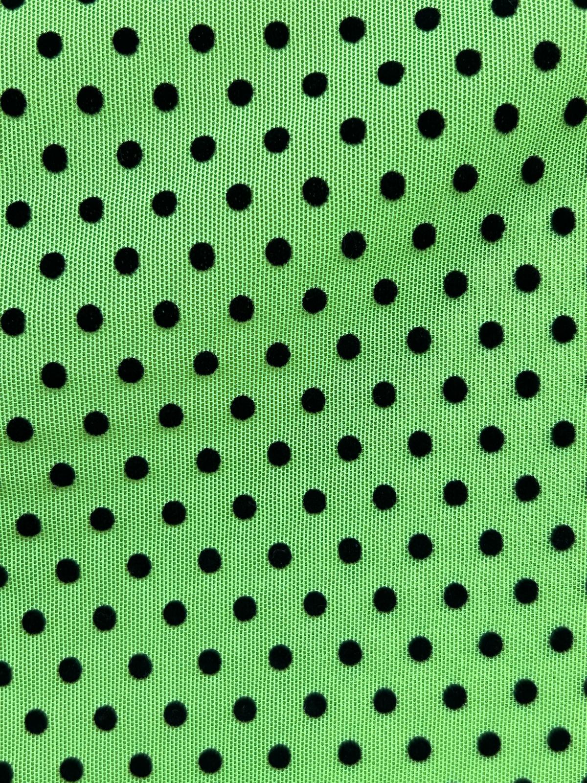 Polka-Dot Stretch Mesh