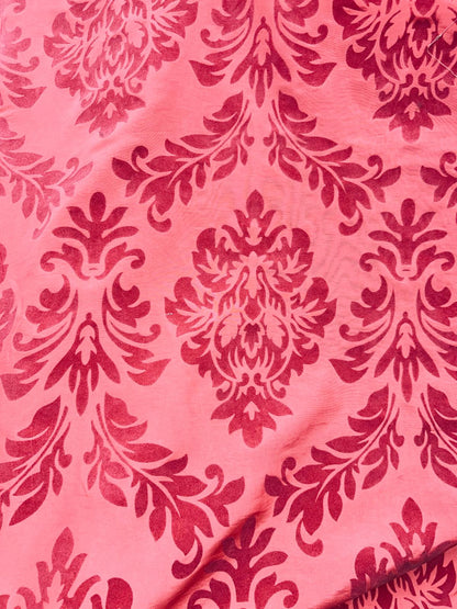 Flock Taffeta Damask