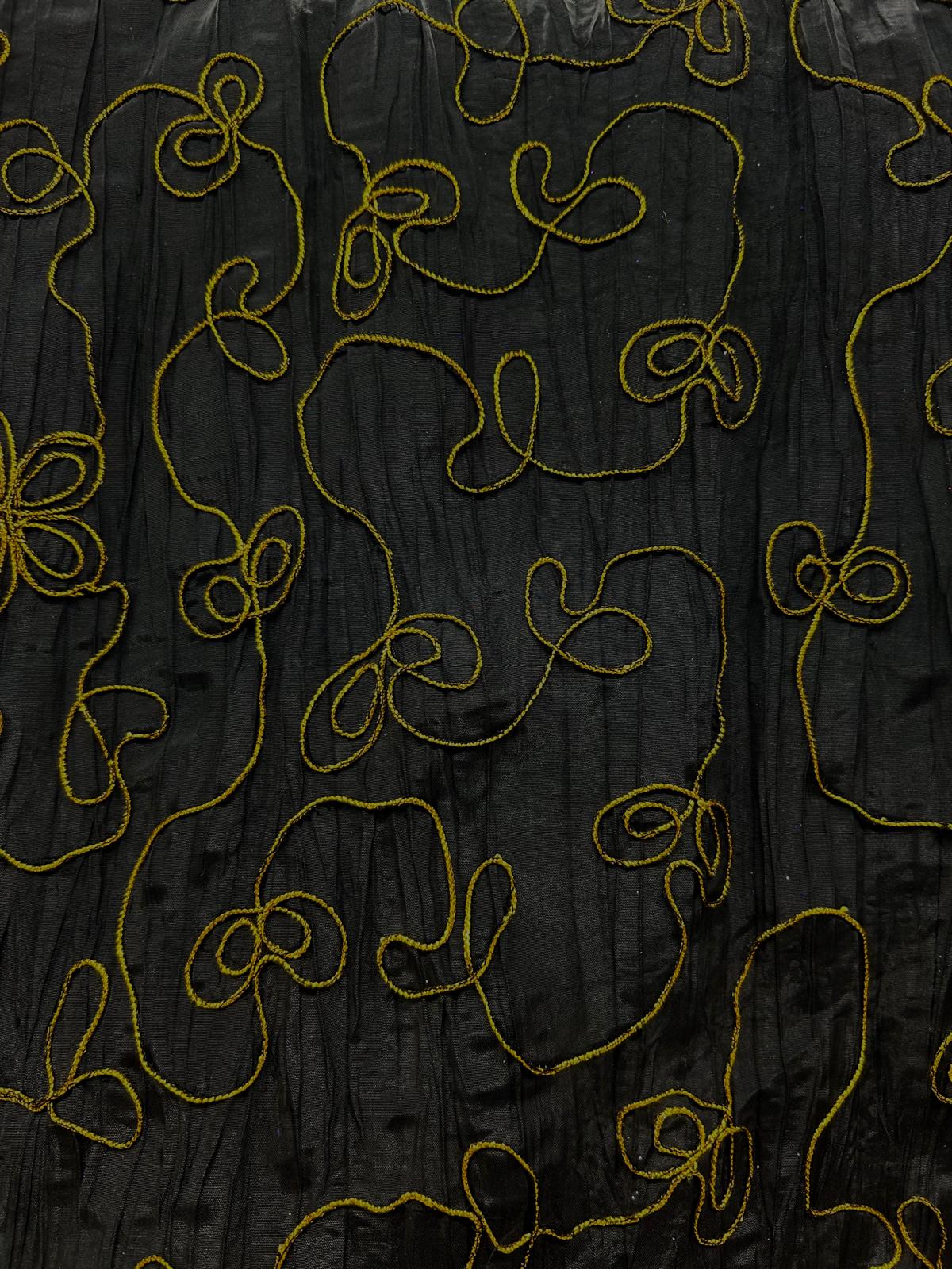 Embroidered Taffeta