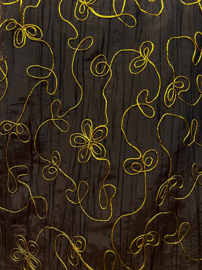 Embroidered Taffeta