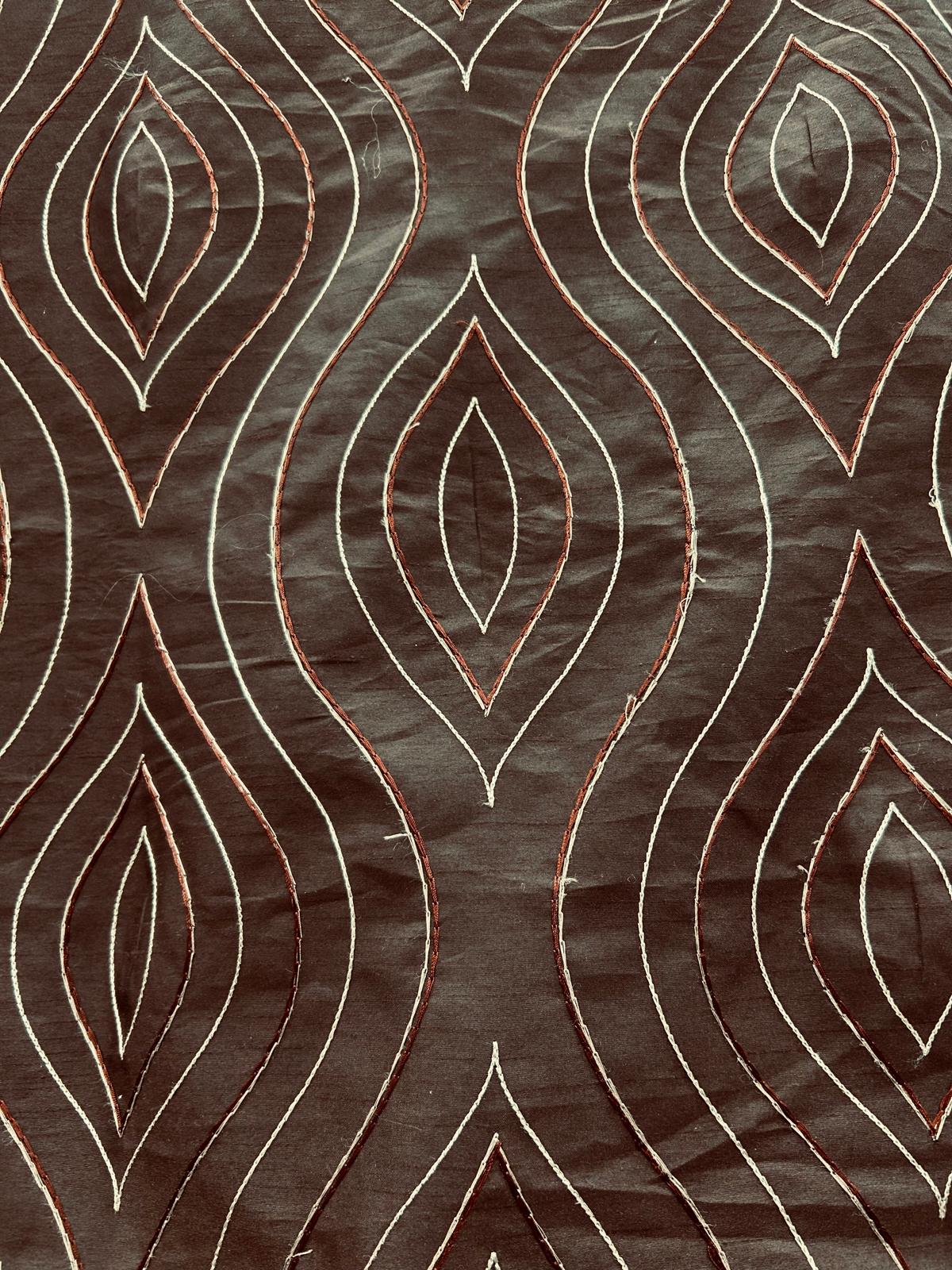 Embroidered Taffeta