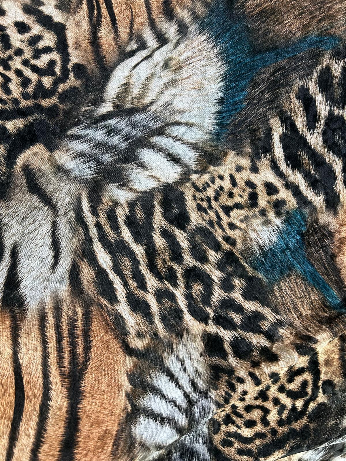 Animal Print Stretch Velvet