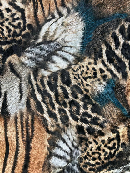 Animal Print Stretch Velvet