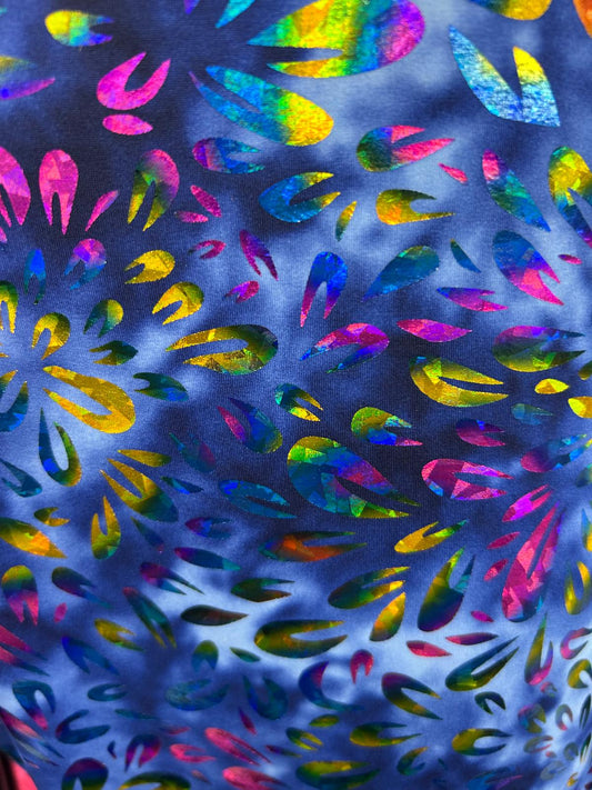 Holographic foil Lycra/Spandex