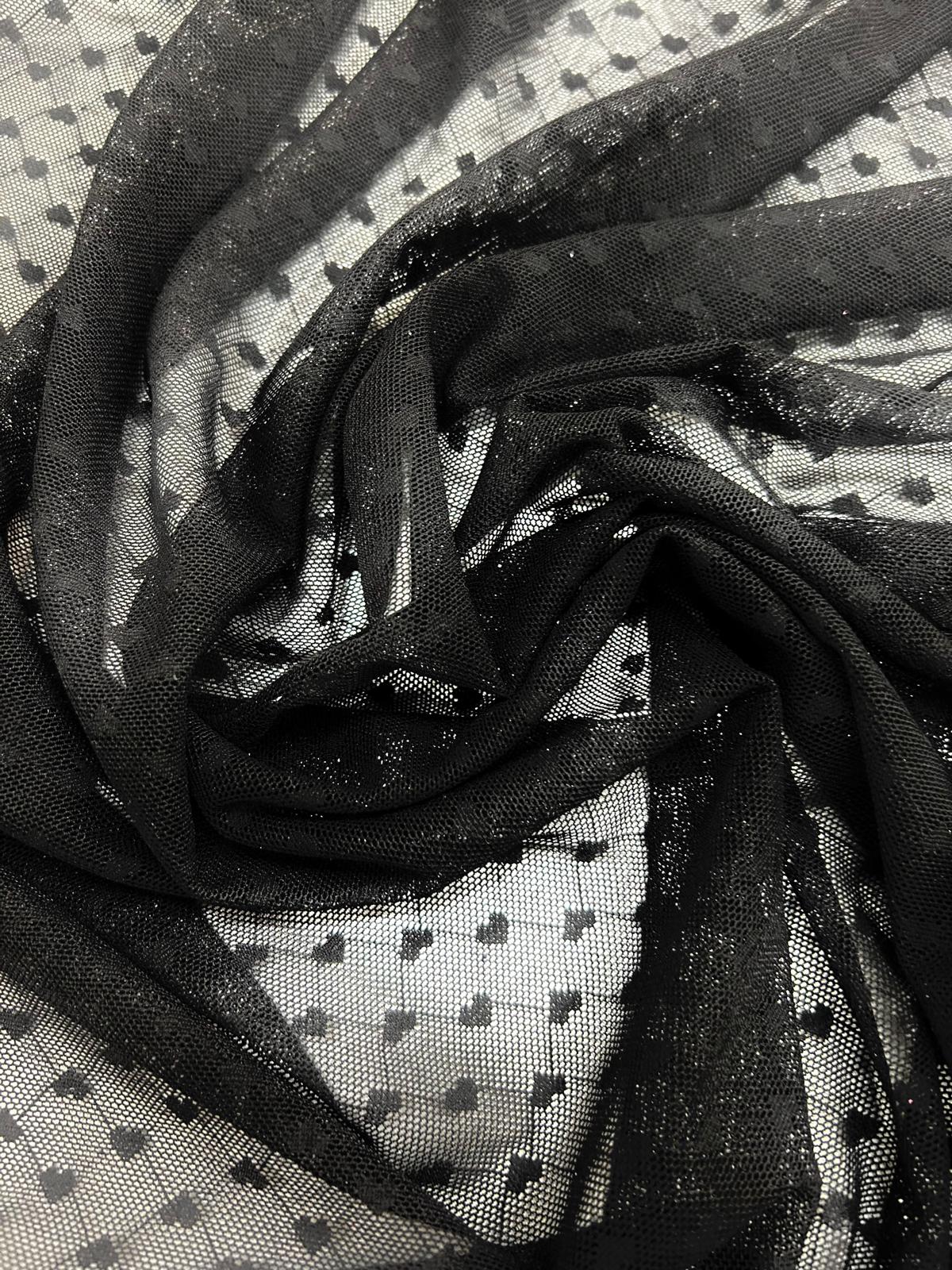 Polka-Dot Stretch Mesh & Heart Mesh Design