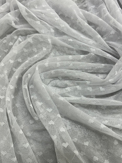 Polka-Dot Stretch Mesh & Heart Mesh Design