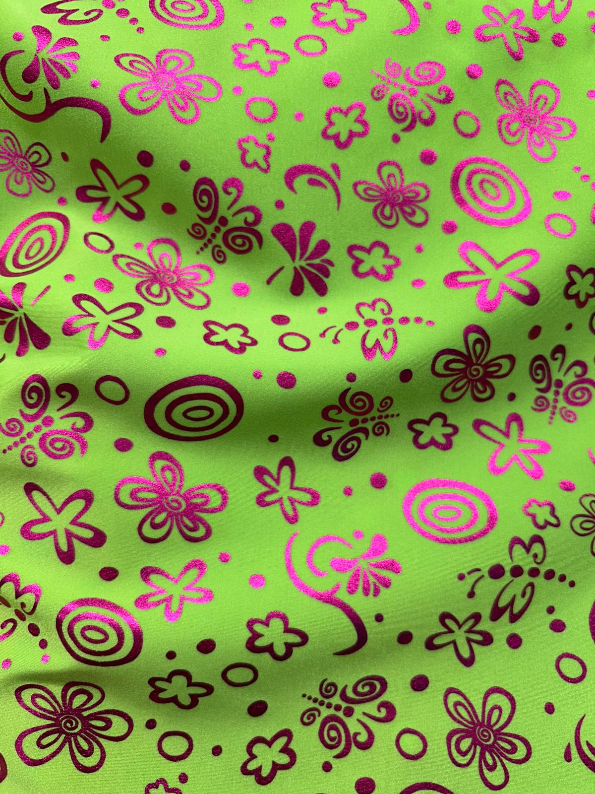 Holographic foil Lycra/Spandex