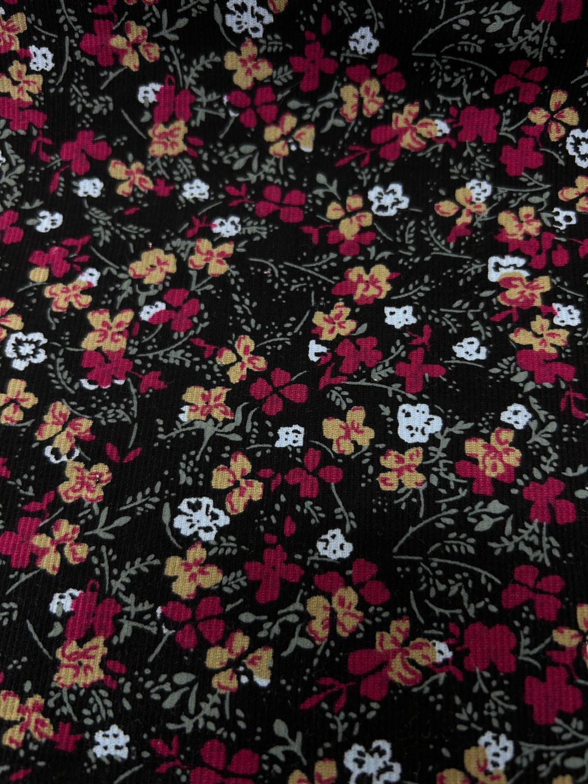 Floral Corduroy cotton