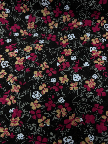 Floral Corduroy cotton