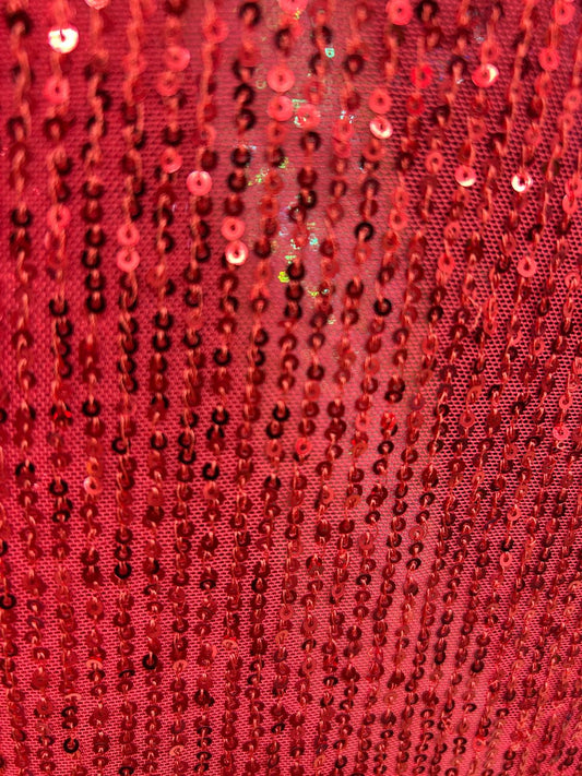Sequin With Stretch Mesh