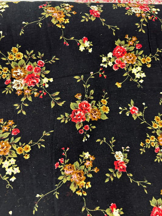 Floral Corduroy cotton